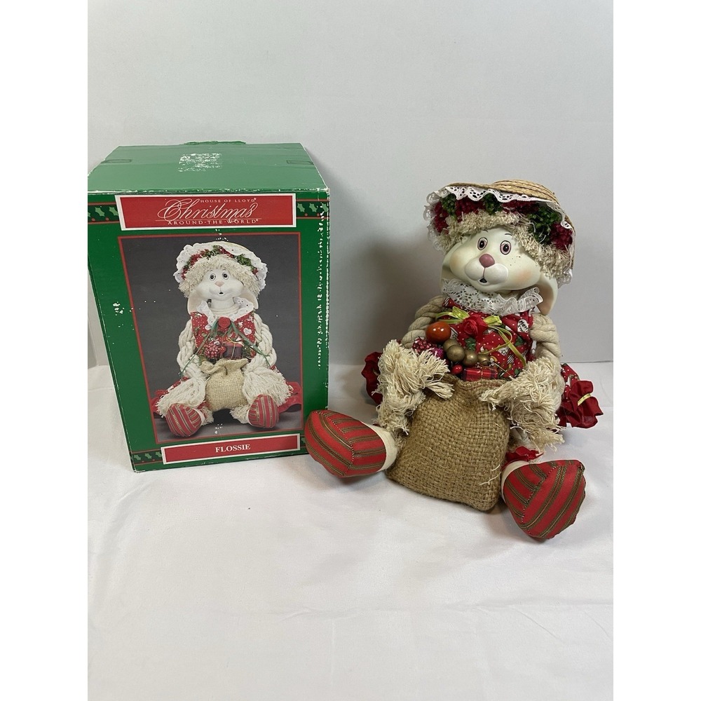 VTG 1993 House of Lloyd Christmas Around The World "Flossie " Bunny